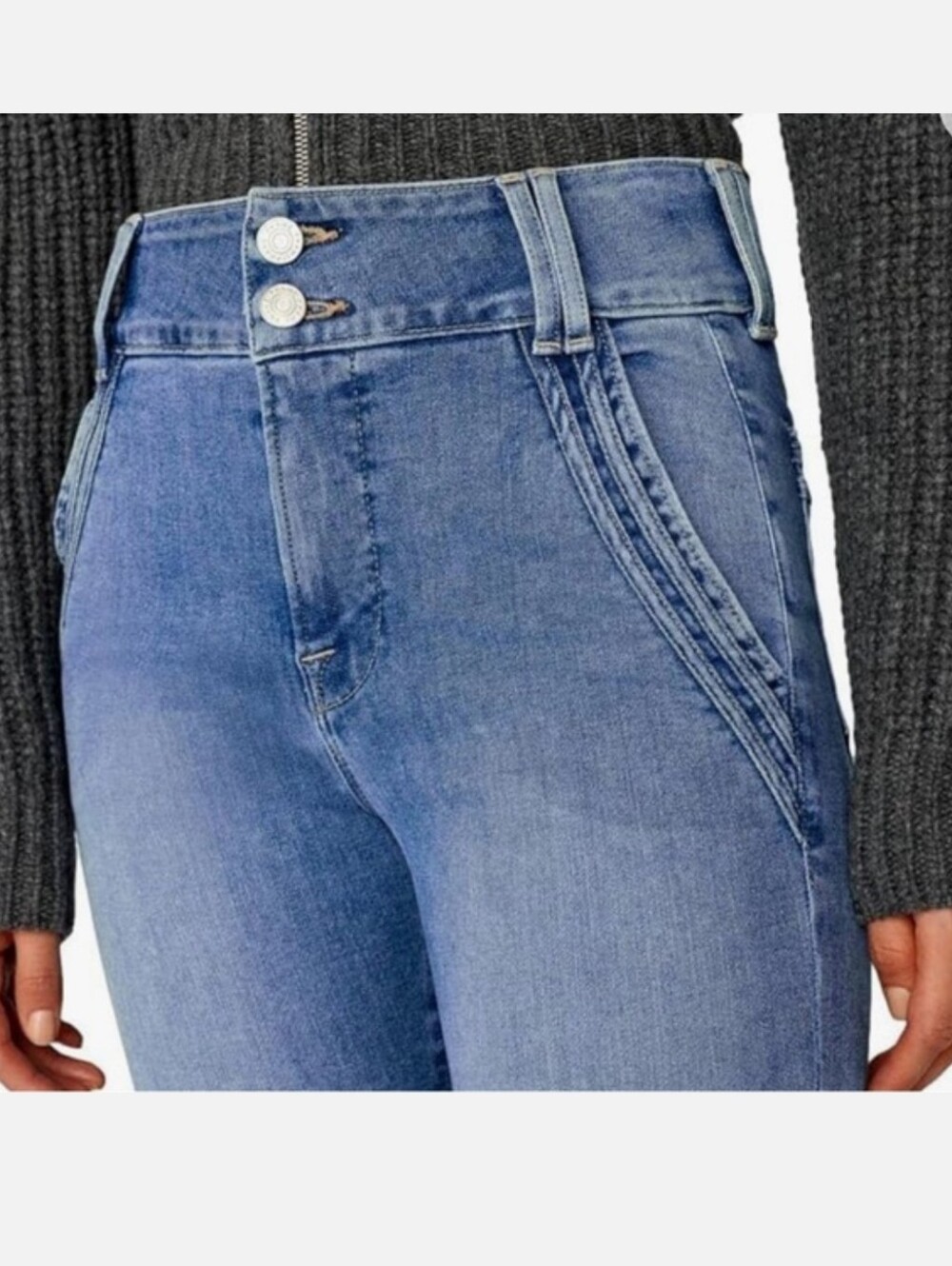 Frame Denim Light Blue Flare Jeans - Picture 3 of 4